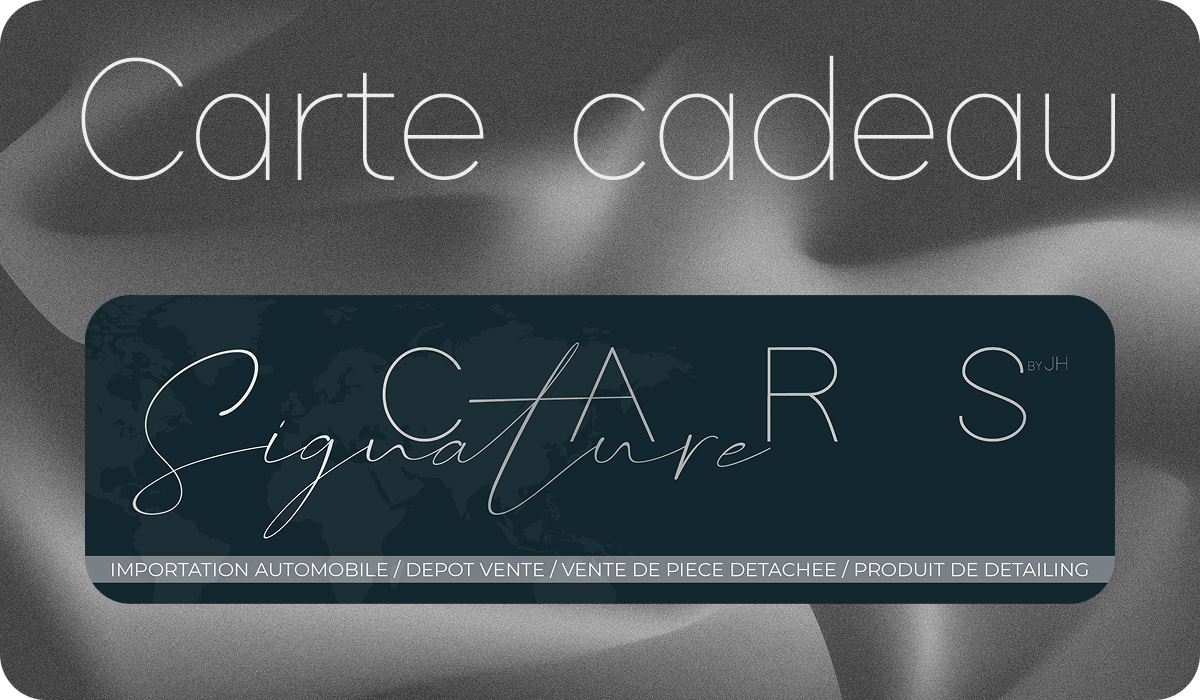 Carte cadeau Signature car Concept