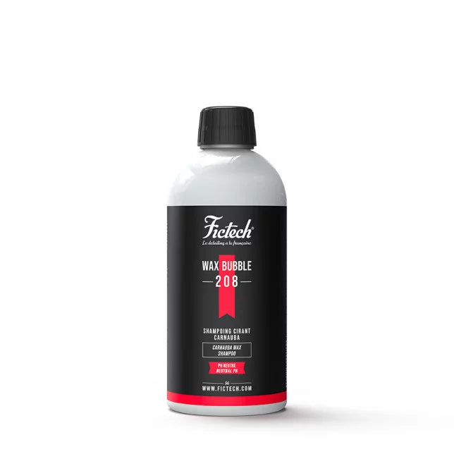 WAX BUBBLE - 208 Shampoing PH neutre. Effet cirant. A base de Carnauba. Formule concentrée.